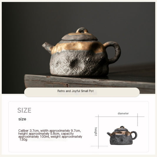 Rough stone style Vintage teapot