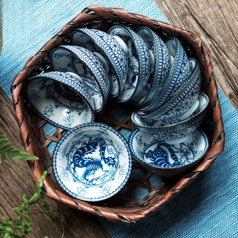 Blue and white porcelain zodiac signs